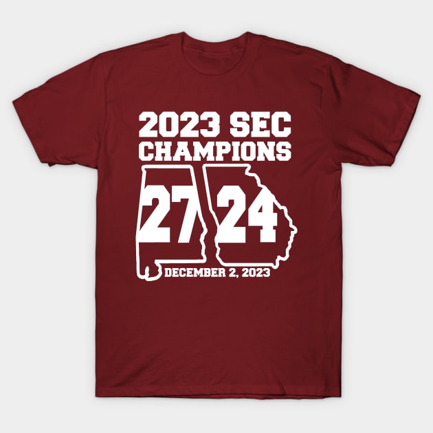 ALABAMA 2023 CONFERENCE CHAMPIONS T-Shirt by thedeuce